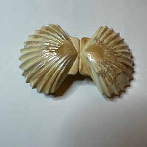 Cream French Atelier and Tan Bow Hair Accessory